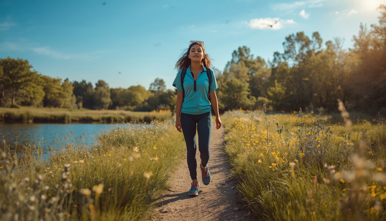 Gardenflexible mindful walking activity format outdoors